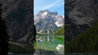 featuring the Italian Dolomites 🌲☁️🌄🏔️More specifically, Lago Di Braies in the Italian Dolomites