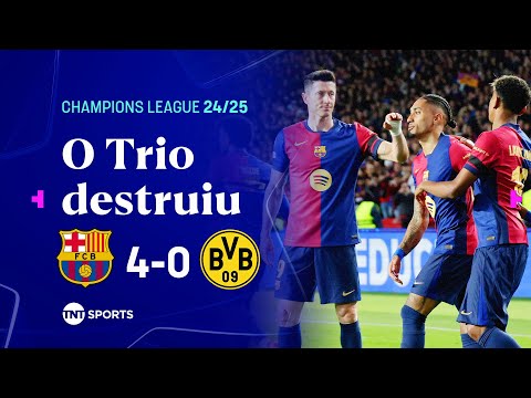 Gols e lances de Barcelona x Borussia Dortmund