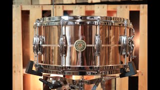 Video thumbnail for Gretsch 6.5x14 USA Custom Phosphorus Bronze Snare Drum by The Drum Shop - Portland, Maine