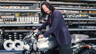 Keanu Reeves Shows Us His Most Prized Motorcycles | Collected | GQ