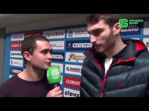 Julen Olaizola y David Doblas. Postpartido GBC 85-80 UCAM Murcia