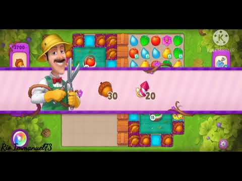 Gardenscapes level super hard 3700 no booster Gameplay
