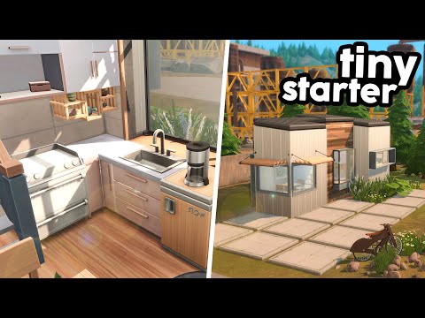 *TINY* Starter Home // The Sims 4 Speed Build