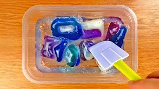 Pods in Clear Glue After One Day - Pod Slime