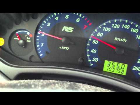 Focus RS MK1 0-100 215PS Wetter-NASS