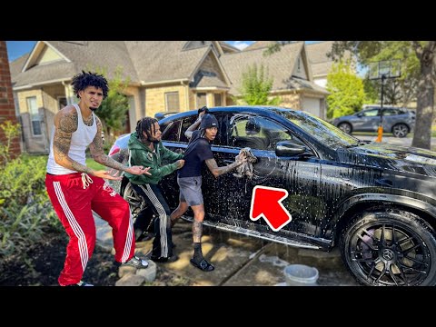 USING MY FRIENDS CLOTHES TO CLEAN My CAR To Get Their Reaction..