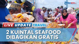 Kemeriahan Festival Seafood Desa Babulu Laut, Pengunjung Bebas Menikmati 2 Kuintal Seafood Gratis