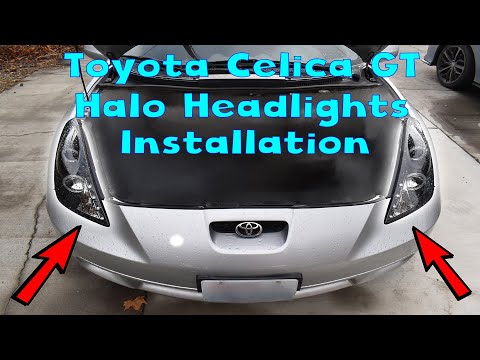 2002 Toyota Celica Headlight Assembly Replacement | HALO HEADLIGHTS!