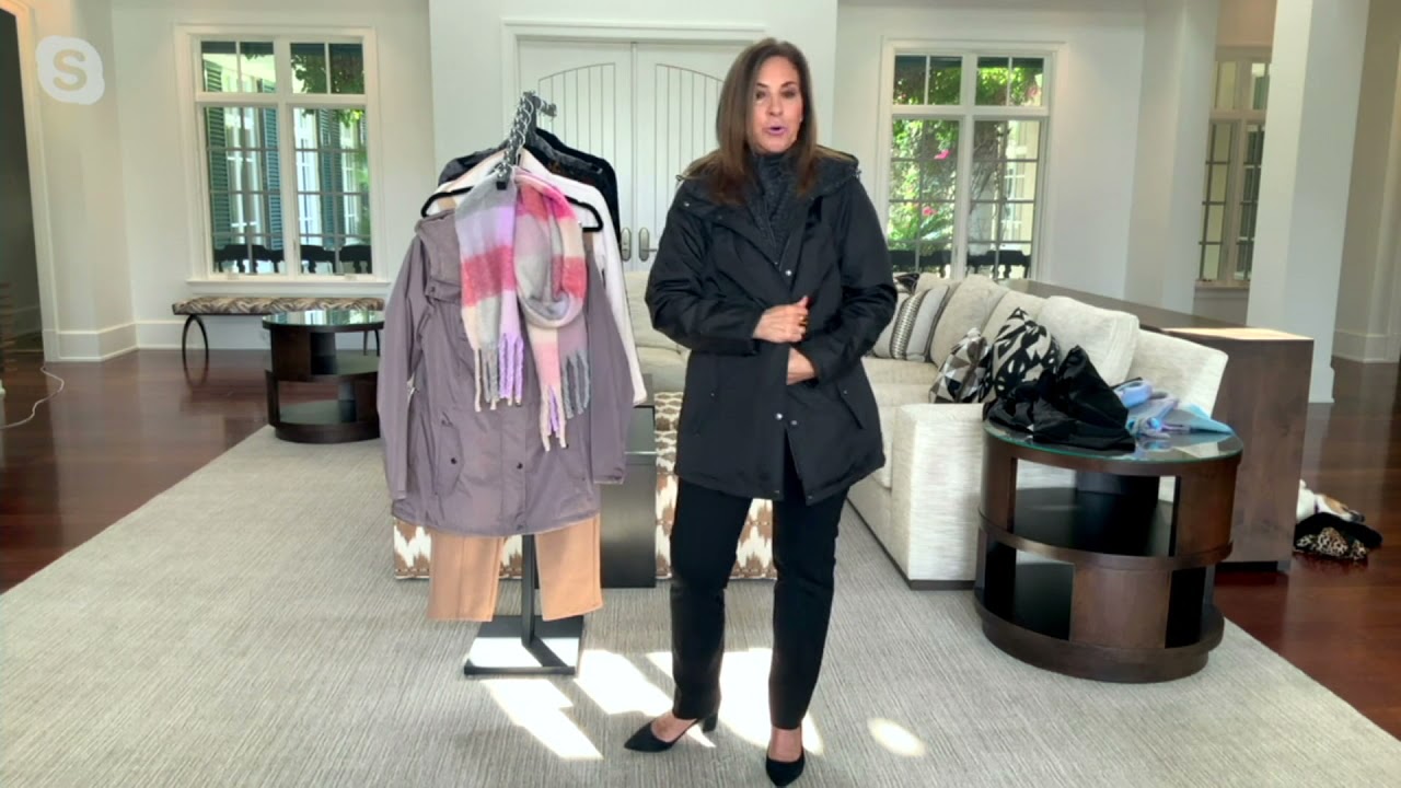 Watch video Susan Graver Water Resistant Anorak Jacket with Fleece Lining on QVC Now Susan Graver Water Resistant Anorak Jacket with Fleece Lining on QVC