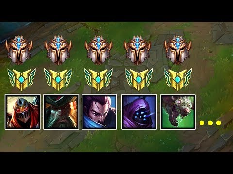 Top 10 " One Main " (MONO CHAMPS)  no League of Legends!