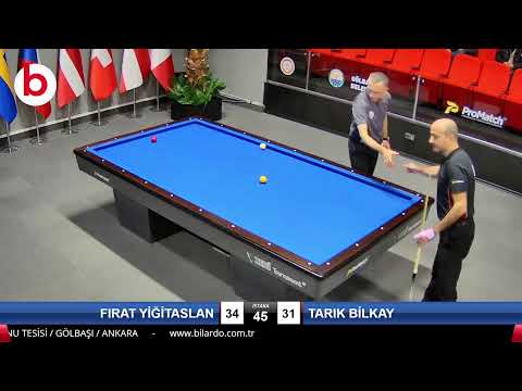 FIRAT YİĞİTASLAN & TARIK BİLKAY Bilardo Maçı - 2022 ERKEKLER 1.ETAP-10.TUR