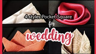 How to fold a pocket square for wedding ./pocket square fold. || CHIRA tips ||