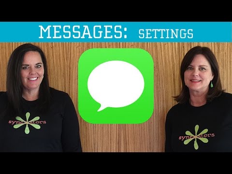 iPhone / iPad Messages - Settings Video