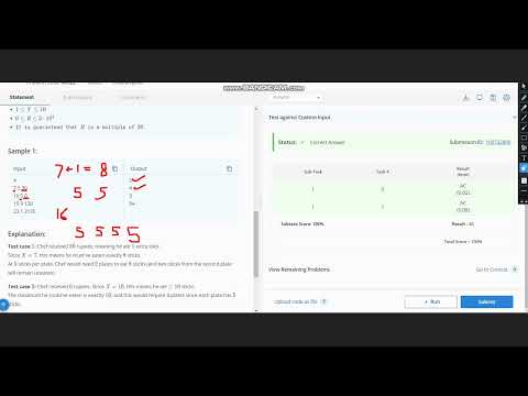 Endless Appetizers Codechef Solution Starters 99 Solution Codechefsolution Pythonprogramming