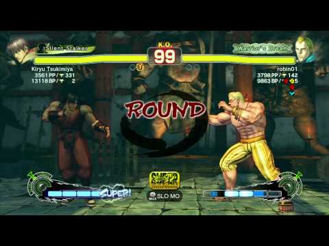 SSF4 AE: Kiryu Tsukimiya (Guy) vs robin01 (Abel) - Ranked Match (720p HD)