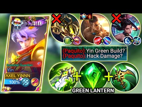 YIN HOLY CRISTAL & CORROSION SCYTHE BUILD | NEW EMBLEM TO COUNTER PRO HYPER PAQUITO | MOBILE LEGENDS
