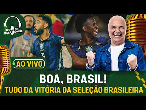 AO VIVO: BRASIL VENCE POR 3 A 0 COM SHOW DE MATHEUS CUNHA E VINI JR.; ATUAÇÃO CONVENCEU?