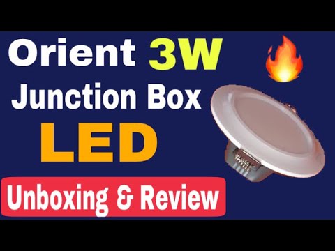 Orient 3w junction box led indoor led light unboxing & revie...