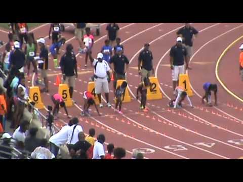 2013 AAU JUNIOR OLYMPIC CHAMPIONSHIPS - 9 UNDER GIRLS 100 METER SEMI -HEAT 1