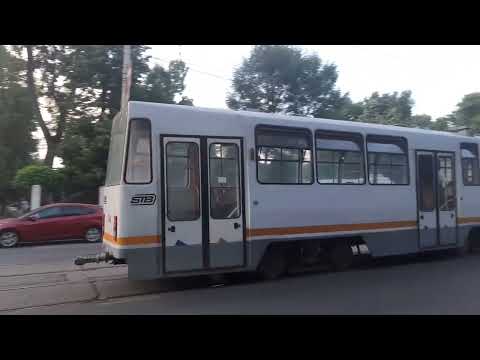 Tramvaiul V3A-93 #156 la U.T.C.B. pe linia 36