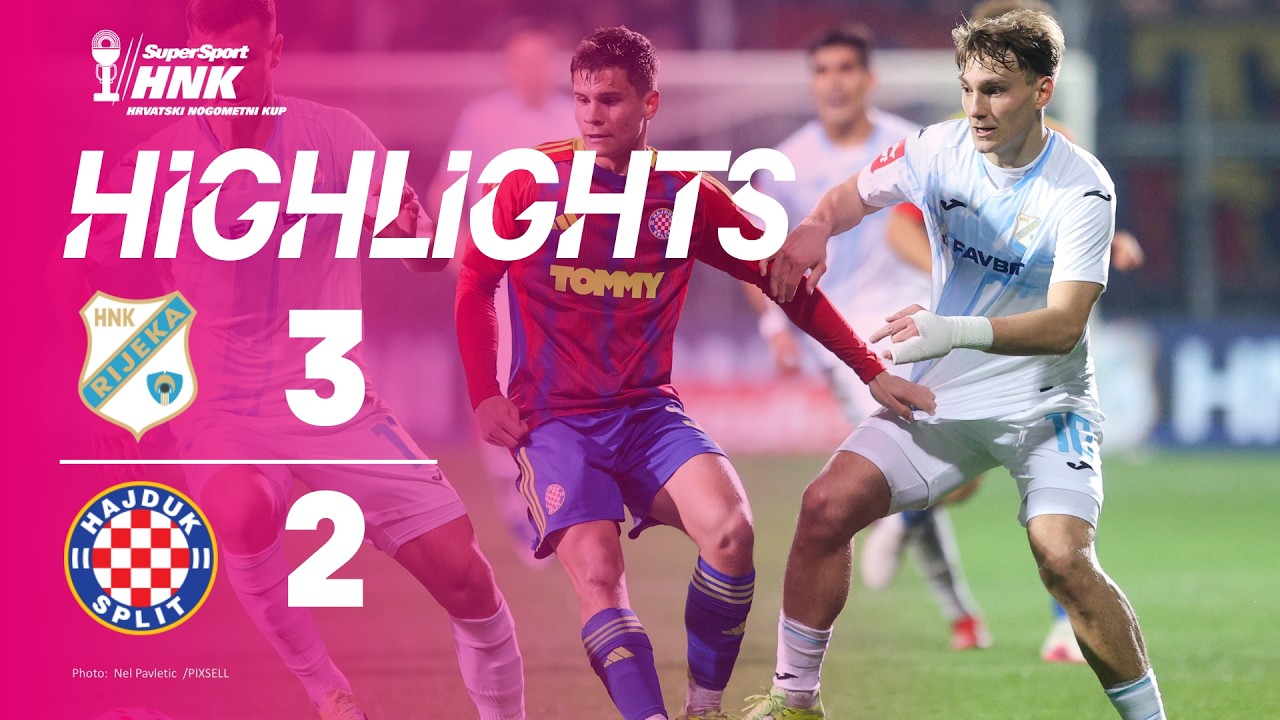 HNK Rijeka vs HNK Hajduk Split Highlights
