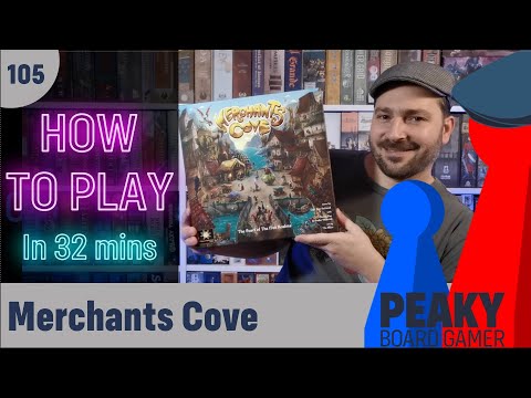 How to play Merchants Cove board game - All factions - Peaky Boardgamer