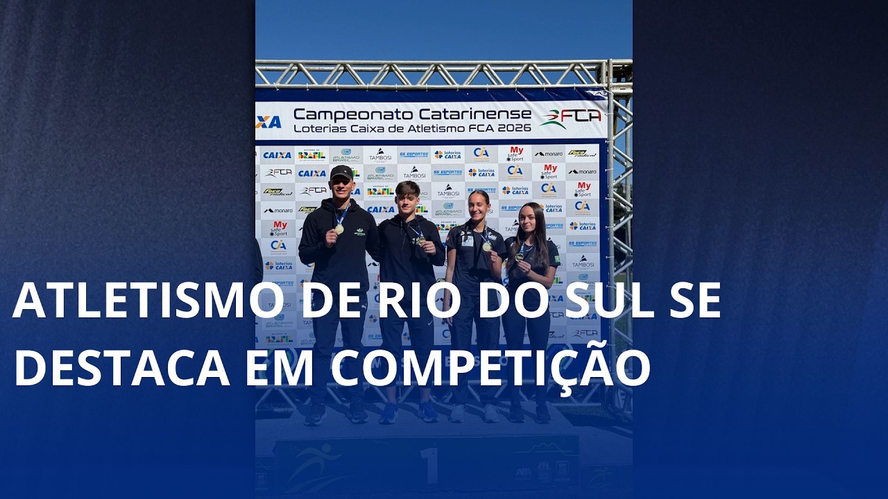 Atletismo de Rio do Sul se destaca no Estadual Sub-23