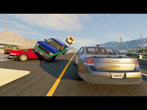 Crazy Slo-Mo Crashes #9 - BeamNG Drive
