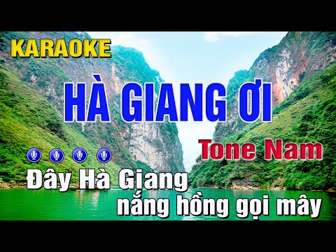 Hà Giang Ơi Karaoke Tone Nam (Am) Beat Chuẩn | Trung Hiếu Karaoke