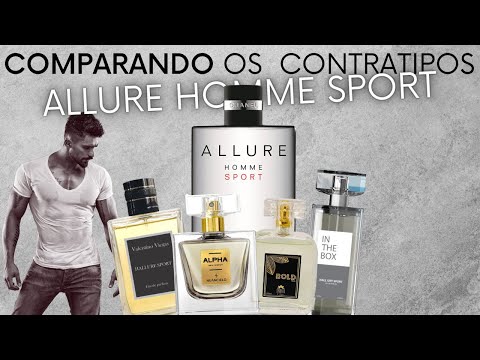 COMPARANDO OS CONTRATIPOS DO ALLURE HOMME SPORT - ALPHA, HALL URY SPORT, HALLURE SPORT E BOLD!