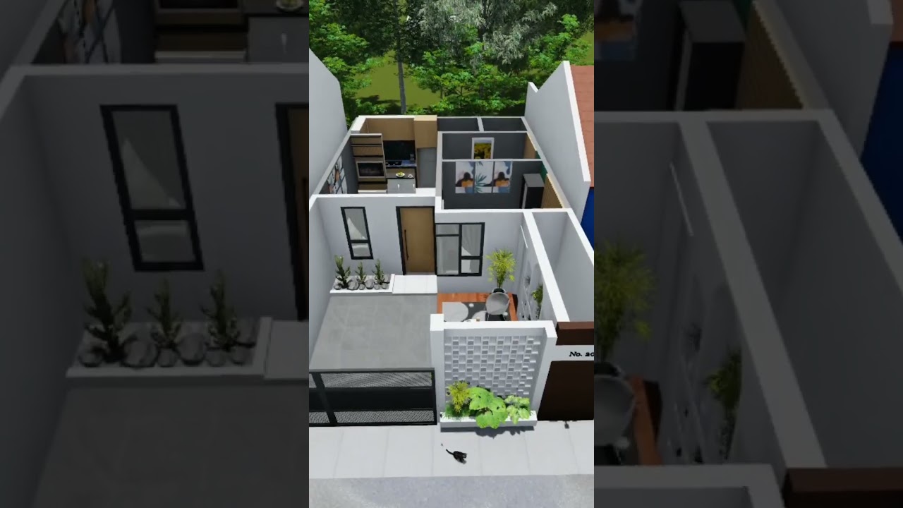 DENAH RUMAH MINIMALIS TYPE 30 60 TERBAIK