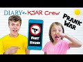 PRANK War With SIBLINGS!! Good Sis vs Bad Bro Challenge!! DIARY of a KJAR Crew!!
