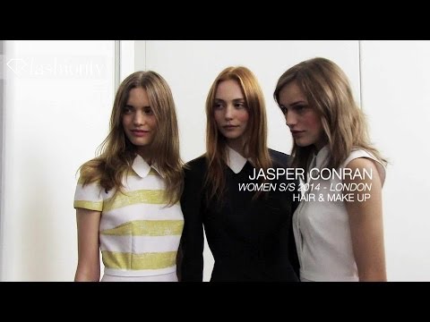 Jasper Conran Spring/Summer 2014 Hair & Makeup Trends | London Fashion Week LFW | FashionTV