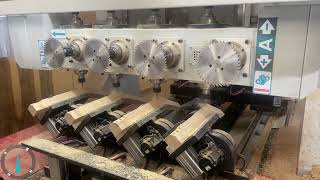 MÁY CNC MỘNG ÂM 4 Trục 16 Dao Kẹp Xoay 90-180 độ Woodmaster