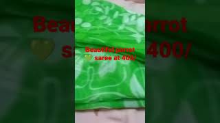 Parrot green saree at 400/-