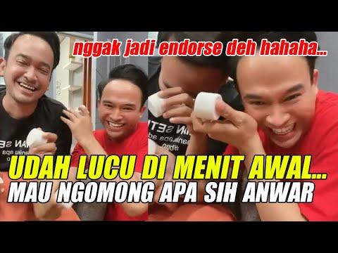 LUCU BANGET..!!!  ANWAR BELEPOTAN MAU NGOMONG BARANG ENDORSE....SORY YA GUYS GAK JADI ENDORSE HAHAHA