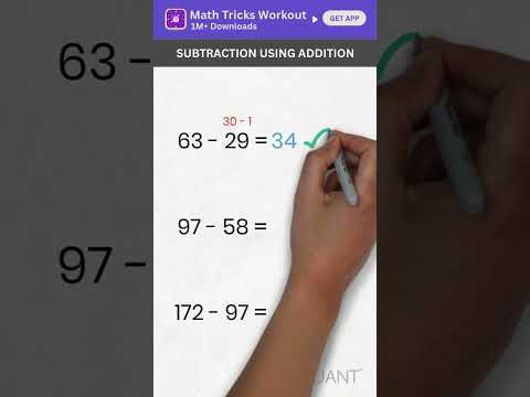 Math Tricks - Subtraction Tricks - Easy Math Tricks - Mental Math Tricks - Math Hacks