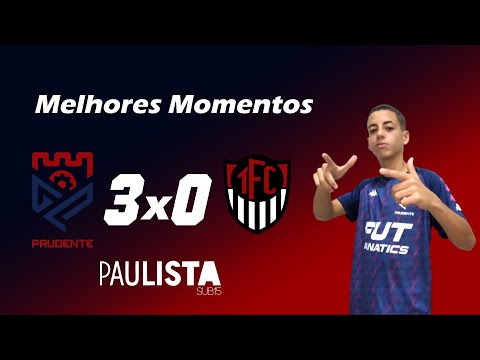 Lances Grêmio Prudente 3x0 Tupã - Campeonato Paulista SUB15 (GOL)