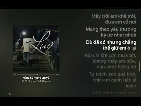 [KARAOKE] Nắng Có Mang Em Về - Shartnuss ft Tr.D & Phankeo