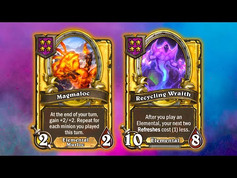 Magmaloc is BACK! Cycle build with Recycling Wraith, Rock Rock & Tethys | Hearthstone Battlegrounds