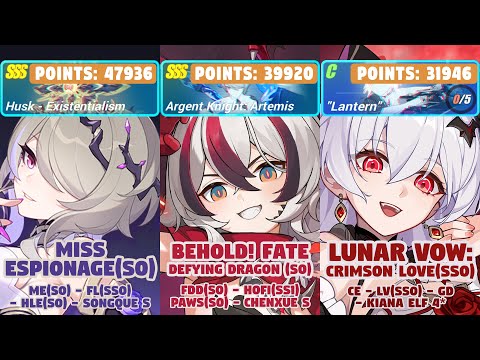 Honkai Impact 3rd: Ex-Memorial Arena | Ver 8.5~6 W10 | SSS Husk:E, AKA, SS Lantern | ME, FDD, LV