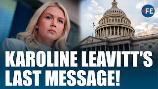 Karoline Leavitt Quits Trump White House; Her Last Message  As Press Secretary Stuns America