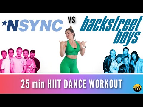 NSYNC vs BACKSTREET BOYS HIIT DANCE WORKOUT- NEW BO+TEE COLLECTION