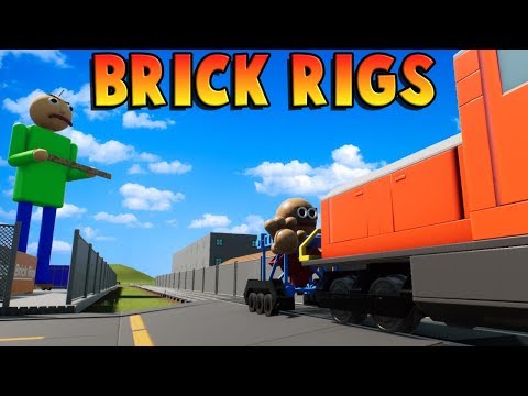 Lego Baldi NUKES Lego Train! - Brick Rigs Gameplay Roleplay