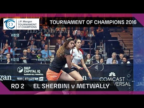 Squash: Tournament of Champions 2016 - Women's Rd 2 Highlights: El Sherbini v Metwally