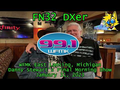 Scoped Aircheck of Danny Stewart's Final Show on 99.1 WFMK (1/31/23)