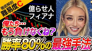【FX手法検証】勝率80％の最強手法!? 億らせ人フィアナの手法解体！