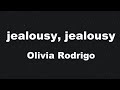 Karaoke Jealousy Jealousy Olivia Rodrigo No Guide Melody Instrumental