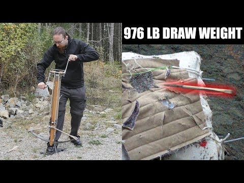 15th Century Windlass Spanned Crossbow - First Test