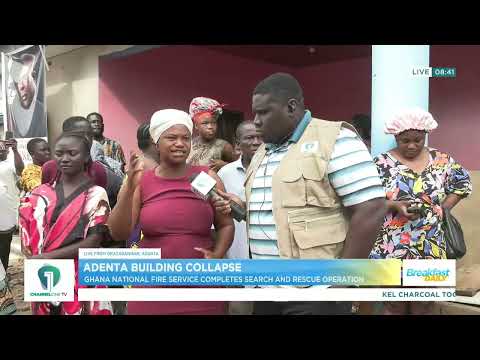 LIVE UPDATES: Adenta Building Collapse Scene One Day Later | Fire Service Ends Rescue Operation